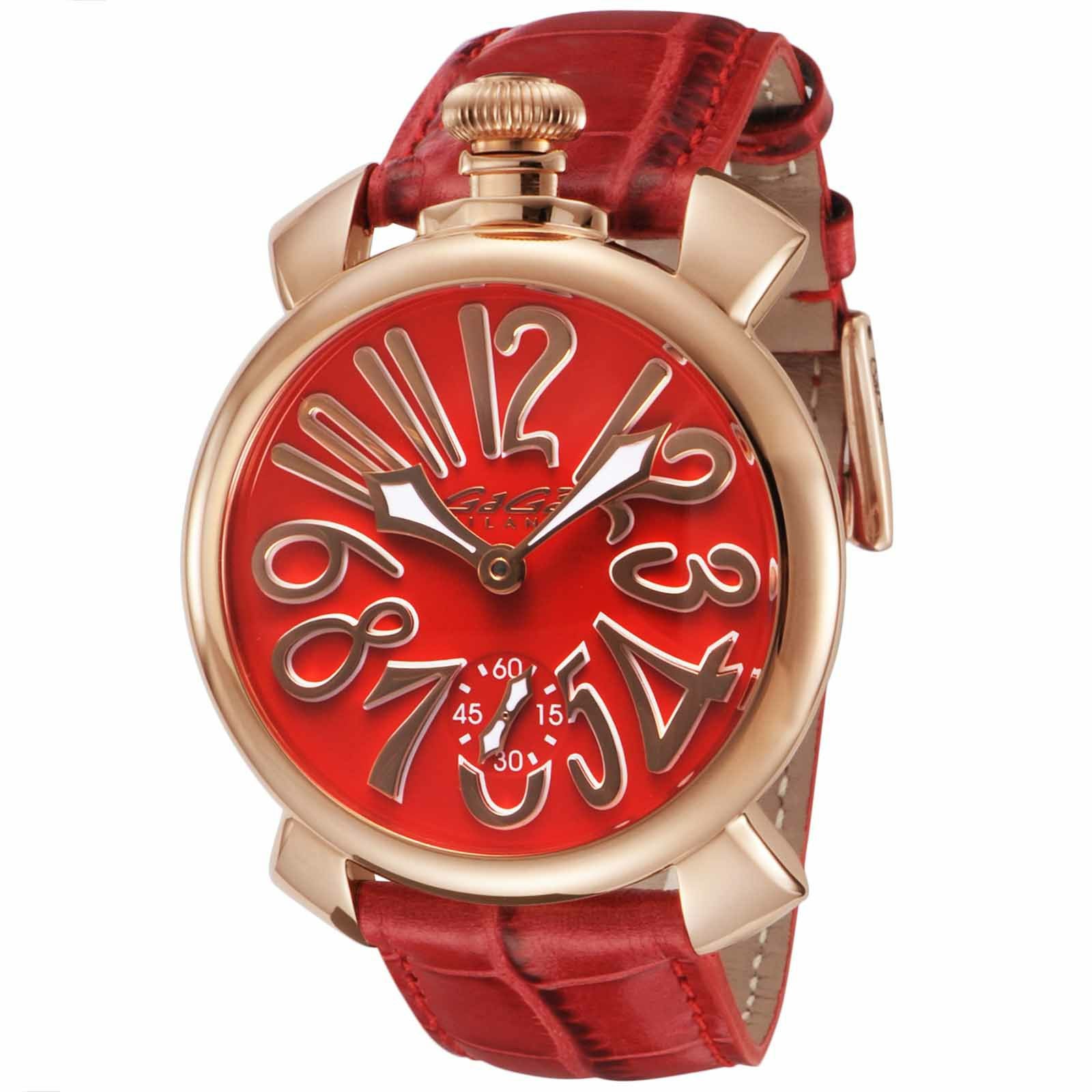 ガガミラノマヌアーレ48㎜ OUTLET：展示品】マヌアーレ 48MM / 5011.13S-RED |ガガミラノ