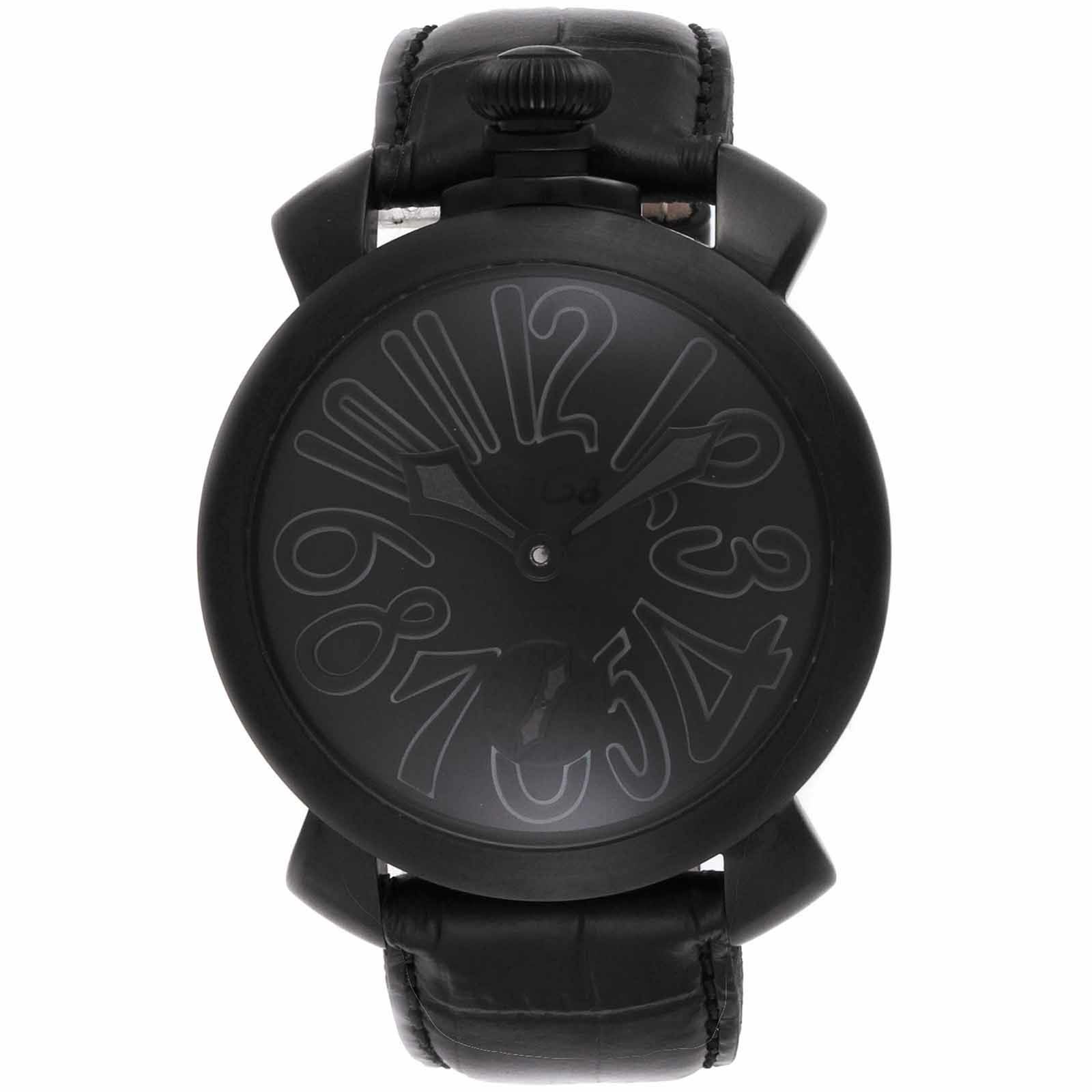 OUTLET：展示品】マヌアーレ 48MM / 5012.02S-BLK |ガガミラノ