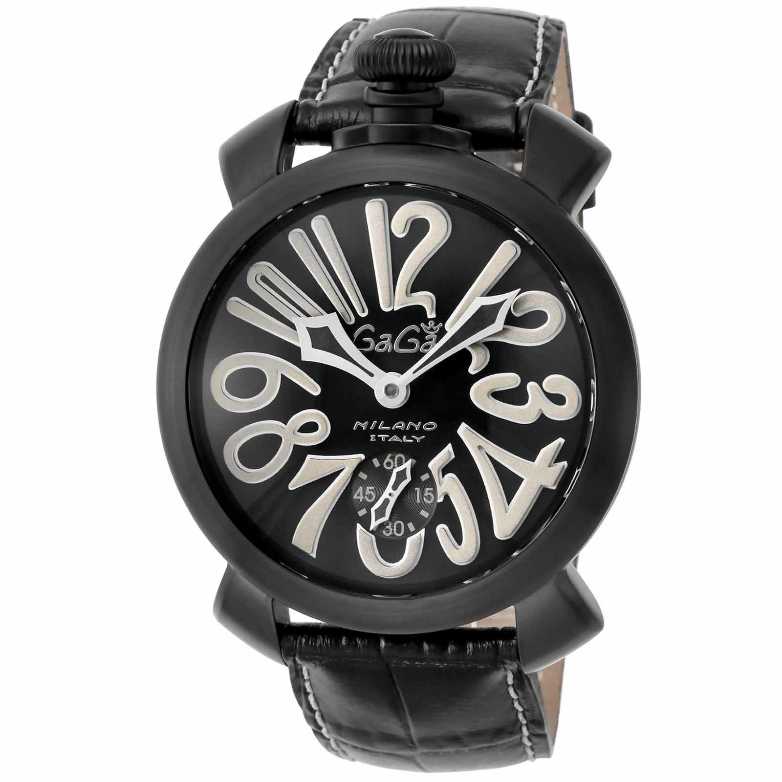 OUTLET：展示品】マヌアーレ 48MM / 5012.06S-BLK |ガガミラノ