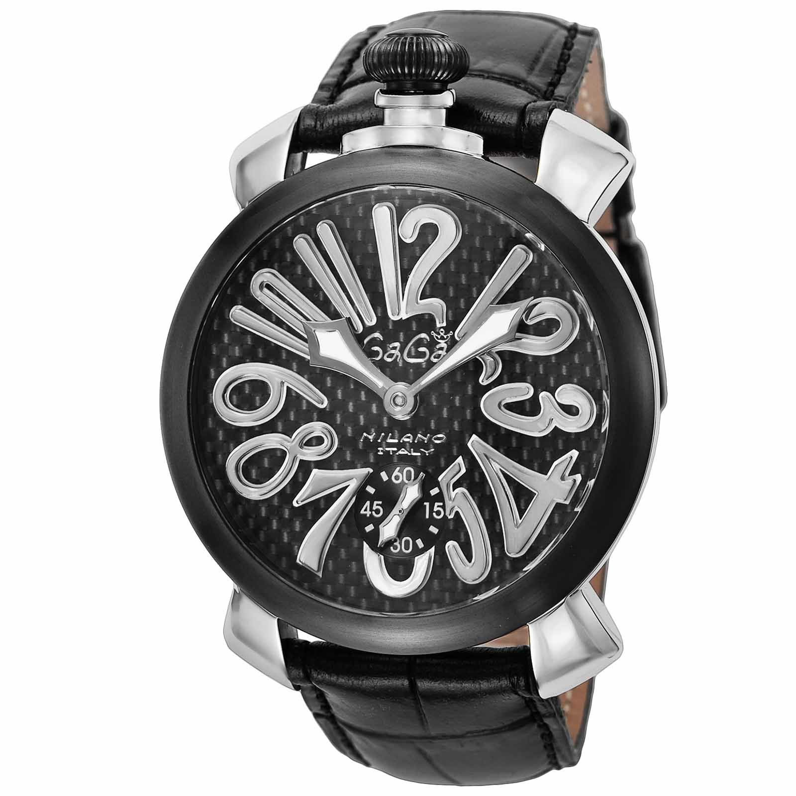 OUTLET：展示品】マヌアーレ 48MM / 5013.01S-BLK |ガガミラノ