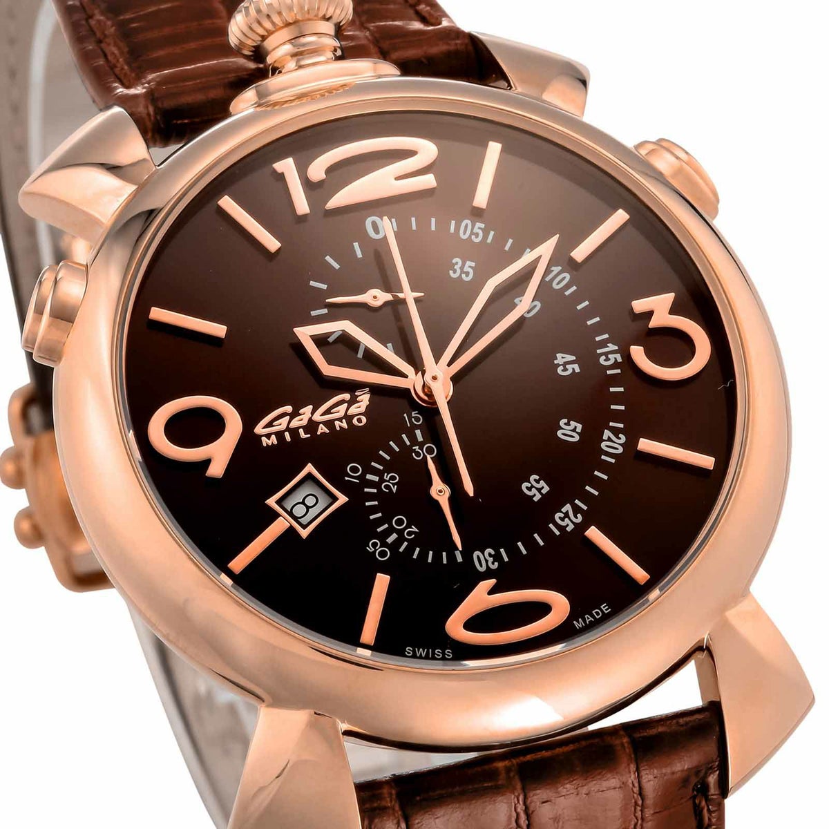 GaGaMILANO ガガミラノ 【OUTLET：展示品】シン クロノ 46MM / 5098.03LBW-NEW-N