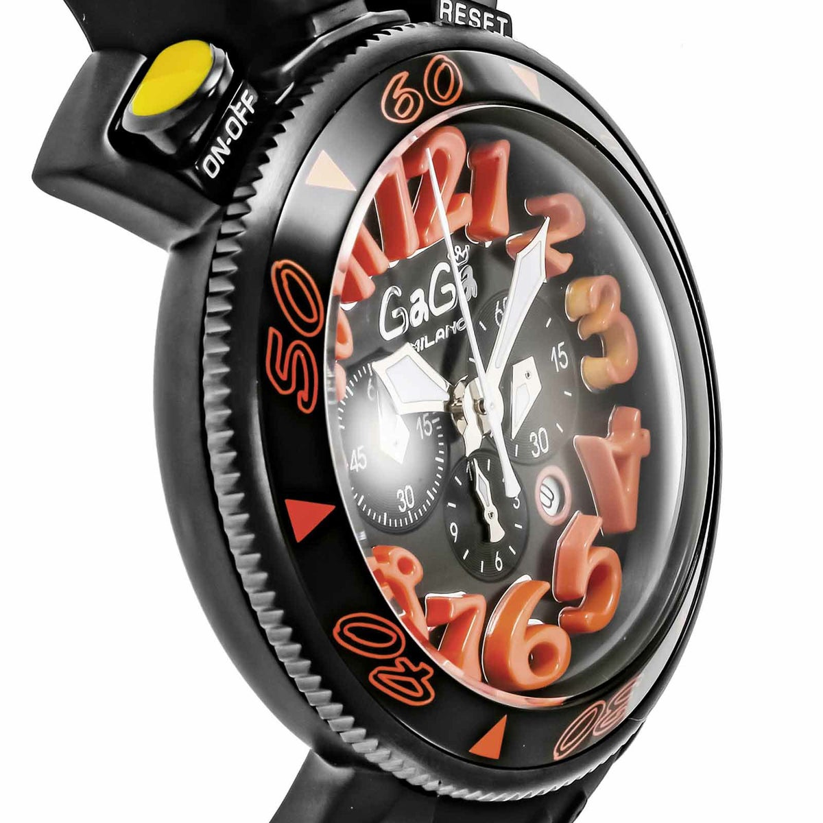 GaGaMILANO ガガミラノ 【OUTLET：展示品】クロノ 48MM / 6054.3-BLKRUBBER