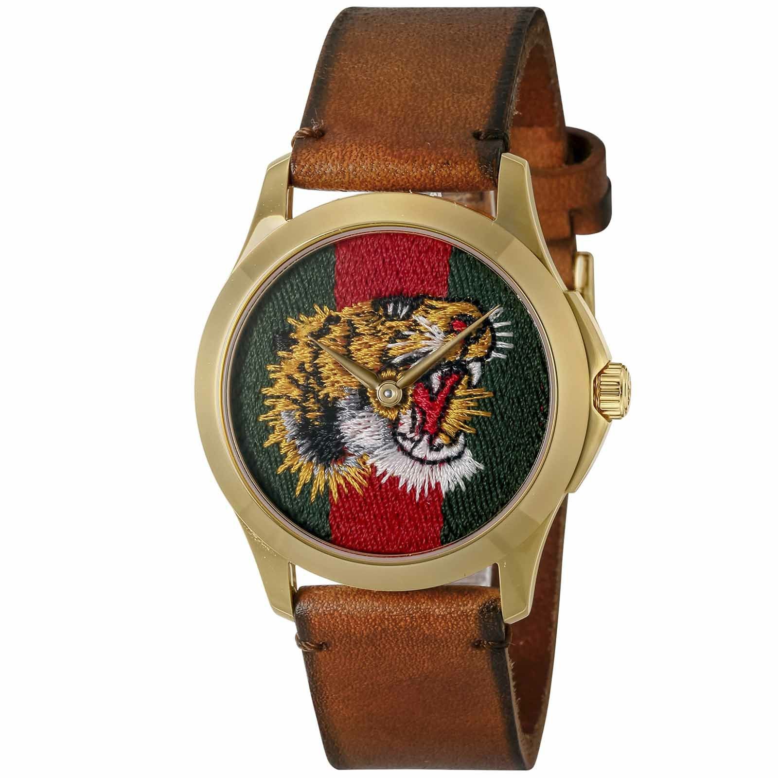 グッチ Gタイムレス タイガーモチーフ YA1264187 美品 留め具切れ G タイムレス / YA126497 |G-タイムレス | 海外ブランド腕時計通販 U