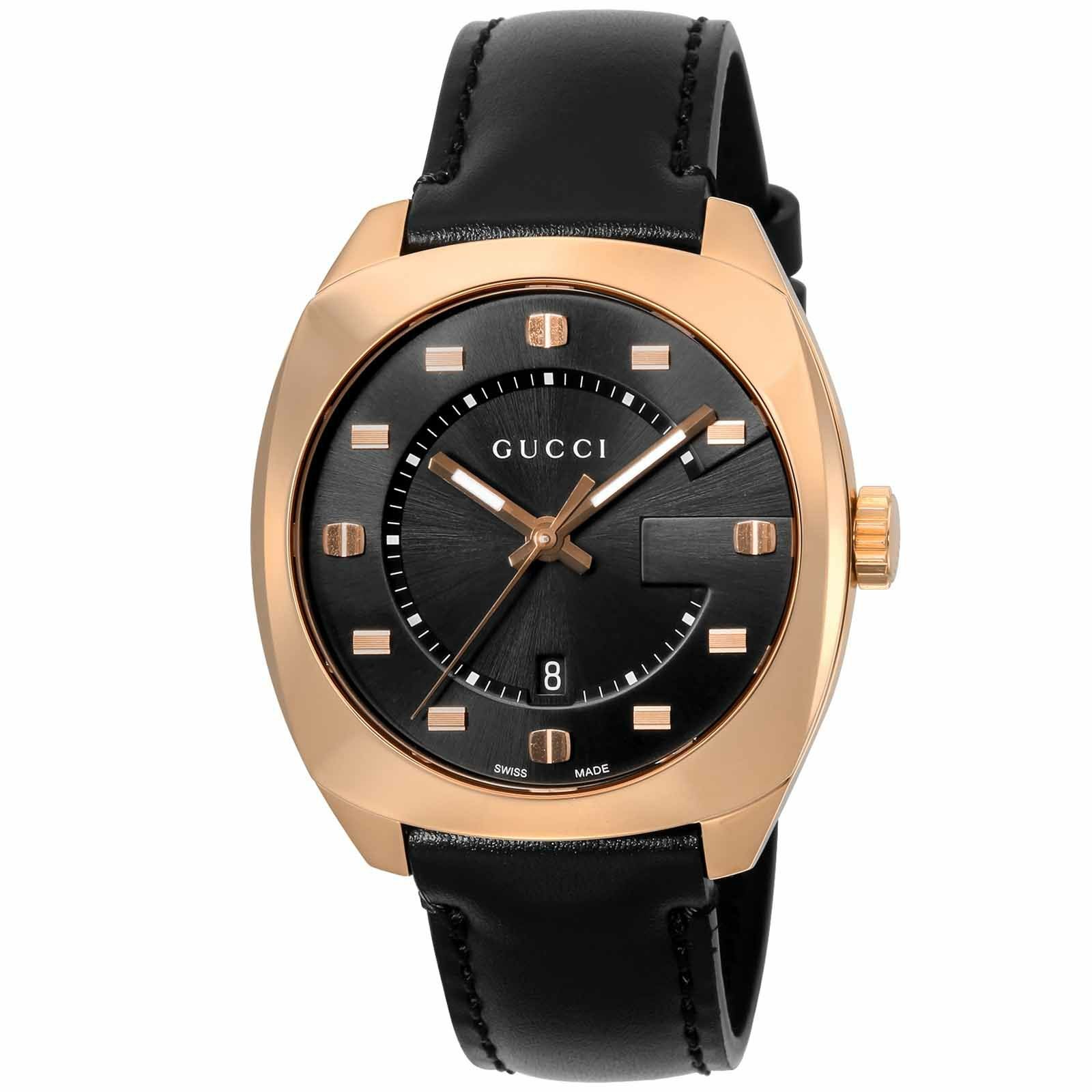 グッチ GG2570 ヴィンテージ 腕時計 Gucci Mens GG2570 Black Dial Red and Green Nylon Strap Swiss