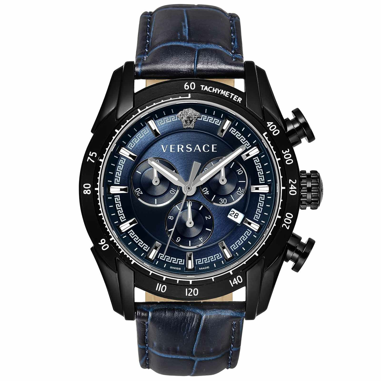 【希少】VERSACE ヴェルサーチ 腕時計 クロノグラフ VDB V-Ray OUTLET：生産終了クリアランス】ブイレイ(V-RAY) / VEDB00418