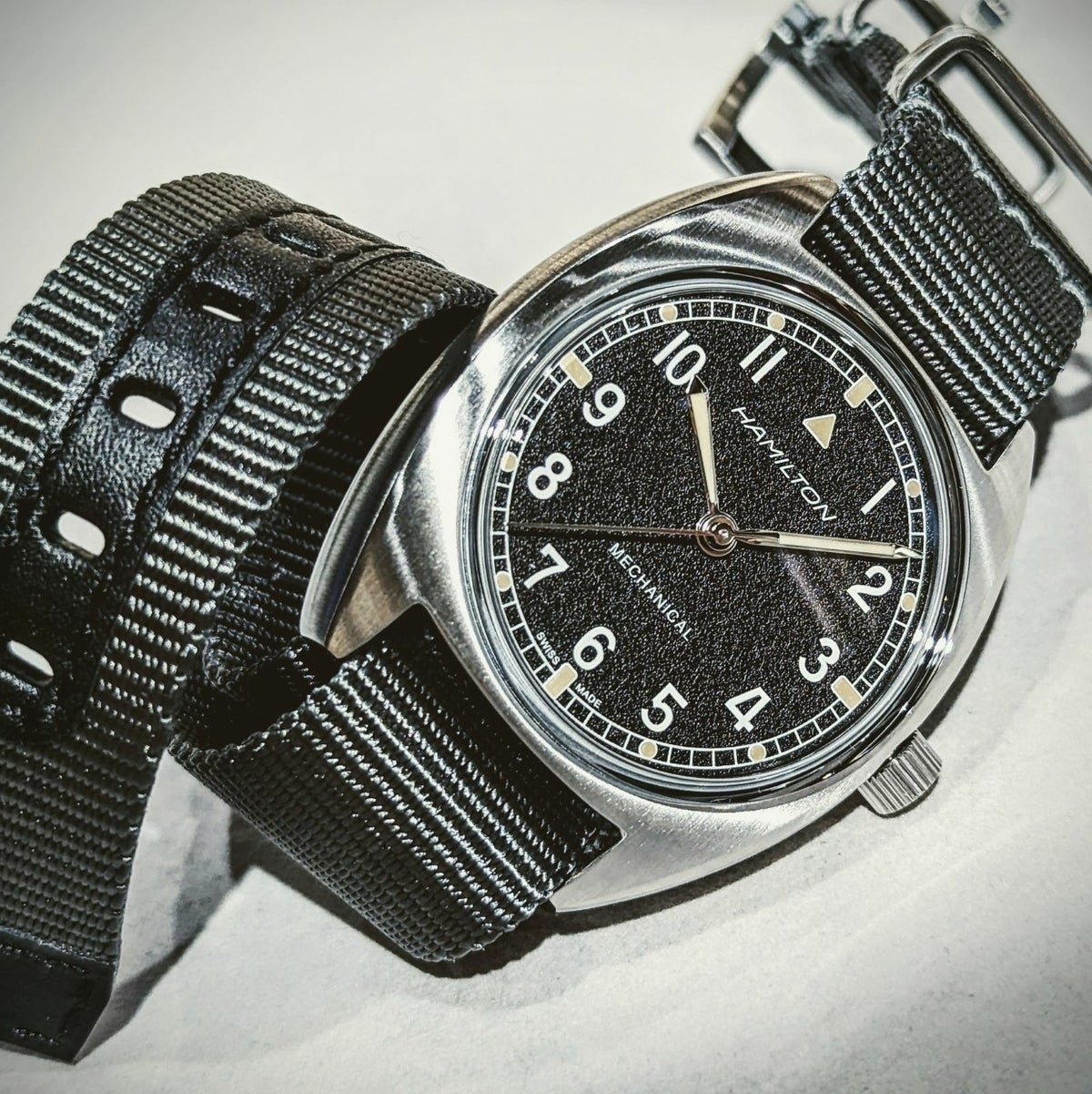 HAMILTON ハミルトン Three Hands Retro Silver head / H76419931