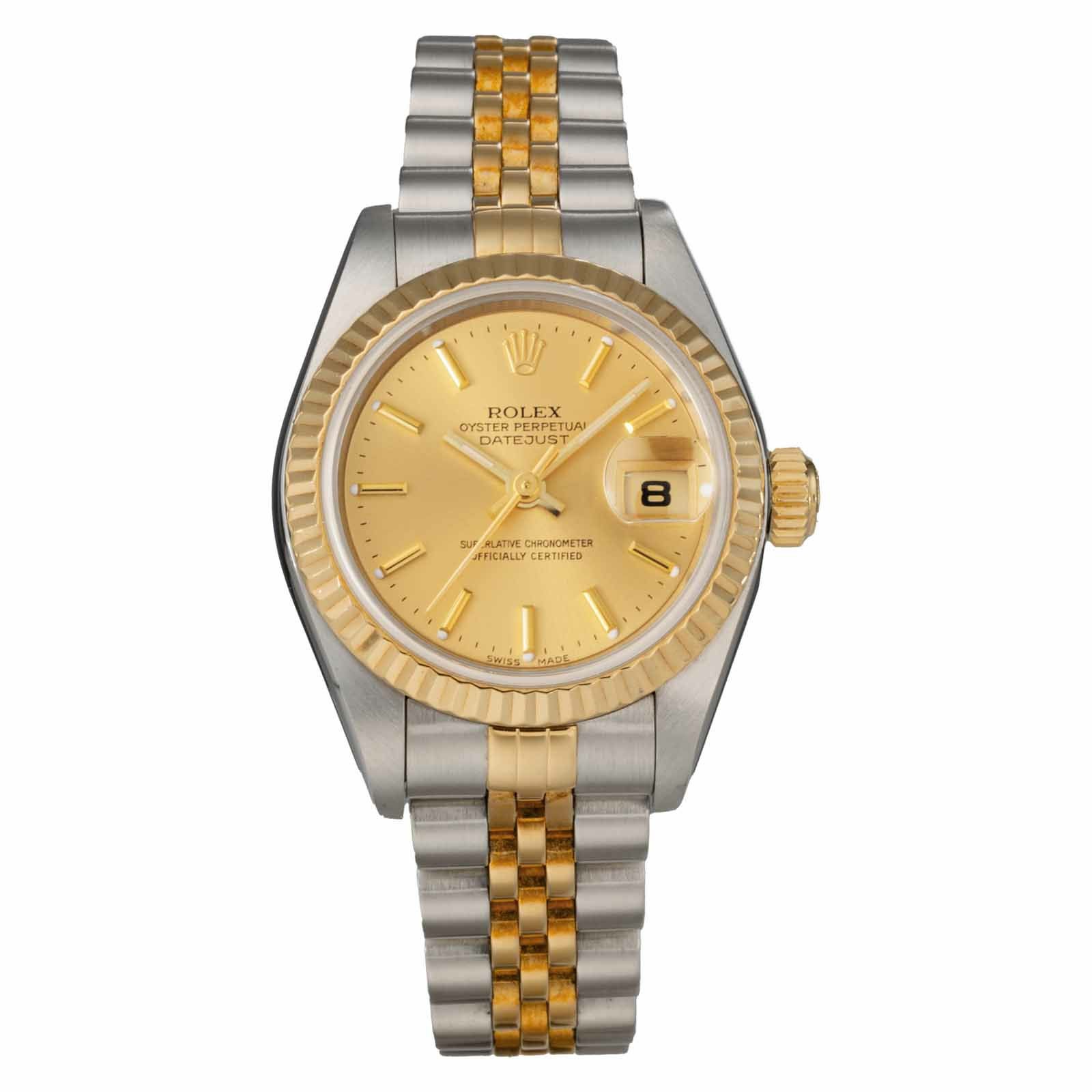 ロレックス　デイトジャスト　純正コマ　69173 79173 新品　2コマ ROLEX 純正 K18YG SS コンビ コマ 駒 デイトジャスト ジュビリーブレス