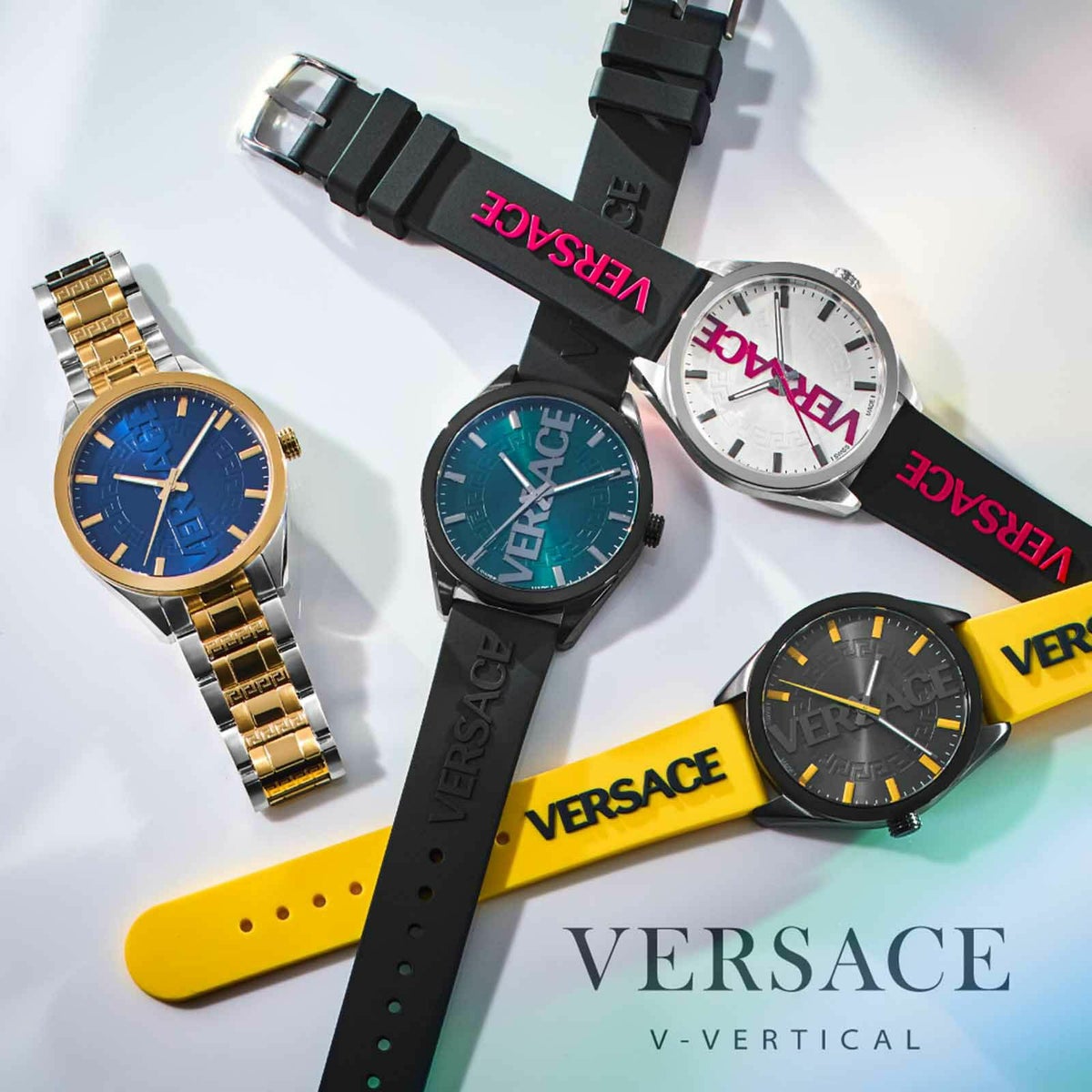 VERSACE ヴェルサーチェ 【OUTLET】ブイバーティカル(V-VERTICAL) / VE3H00122<br>小傷あり<br>付属品なし<br>(化粧箱無し/ベゼル打痕有)