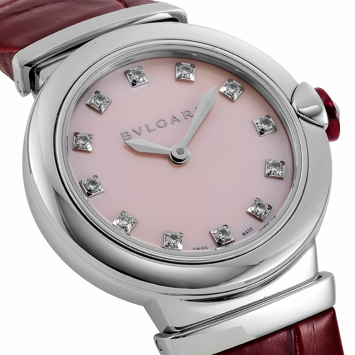 BVLGARIブルガリ 【OUTLET】 ルチェア / LU28C2SL/12<br>小傷あり<br>付属品なし<br>（箱無し/ベルト裏一部着色）