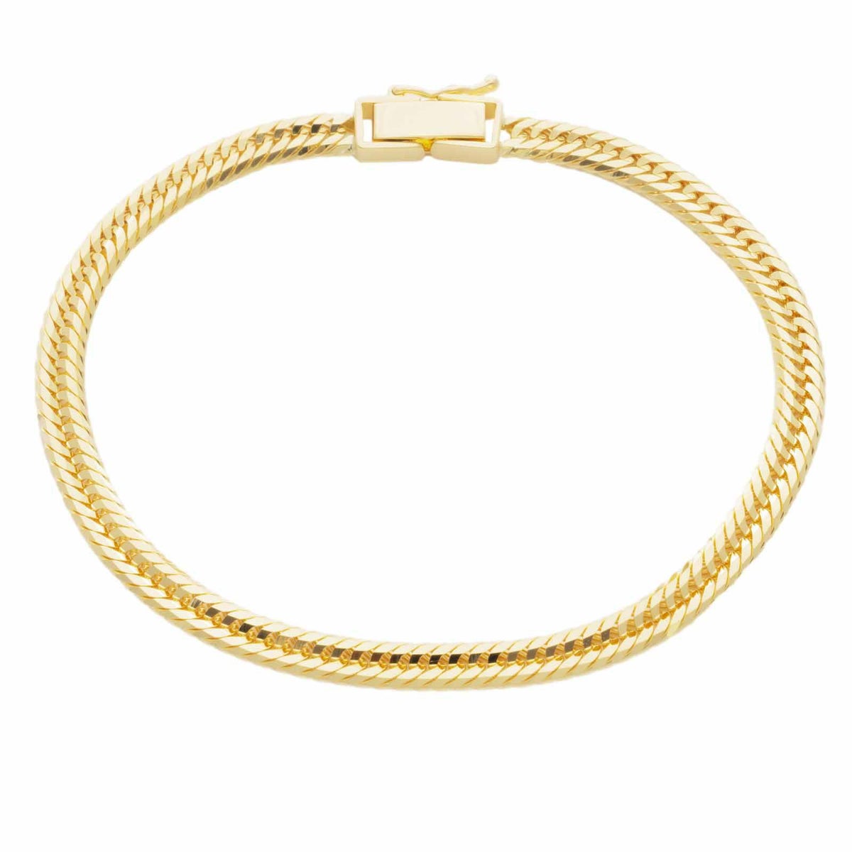 KIHEI 喜平<br>18金 イエローゴールド 12面トリプル 18cm 10g ブレスレット / KHI-K18-12T-18-10