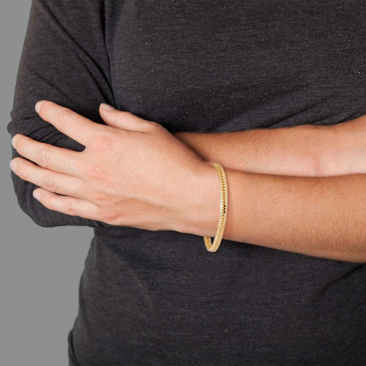 KIHEI 喜平<br>18金 イエローゴールド 12面トリプル 20cm 20g ブレスレット / KHI-K18-12T-20-20