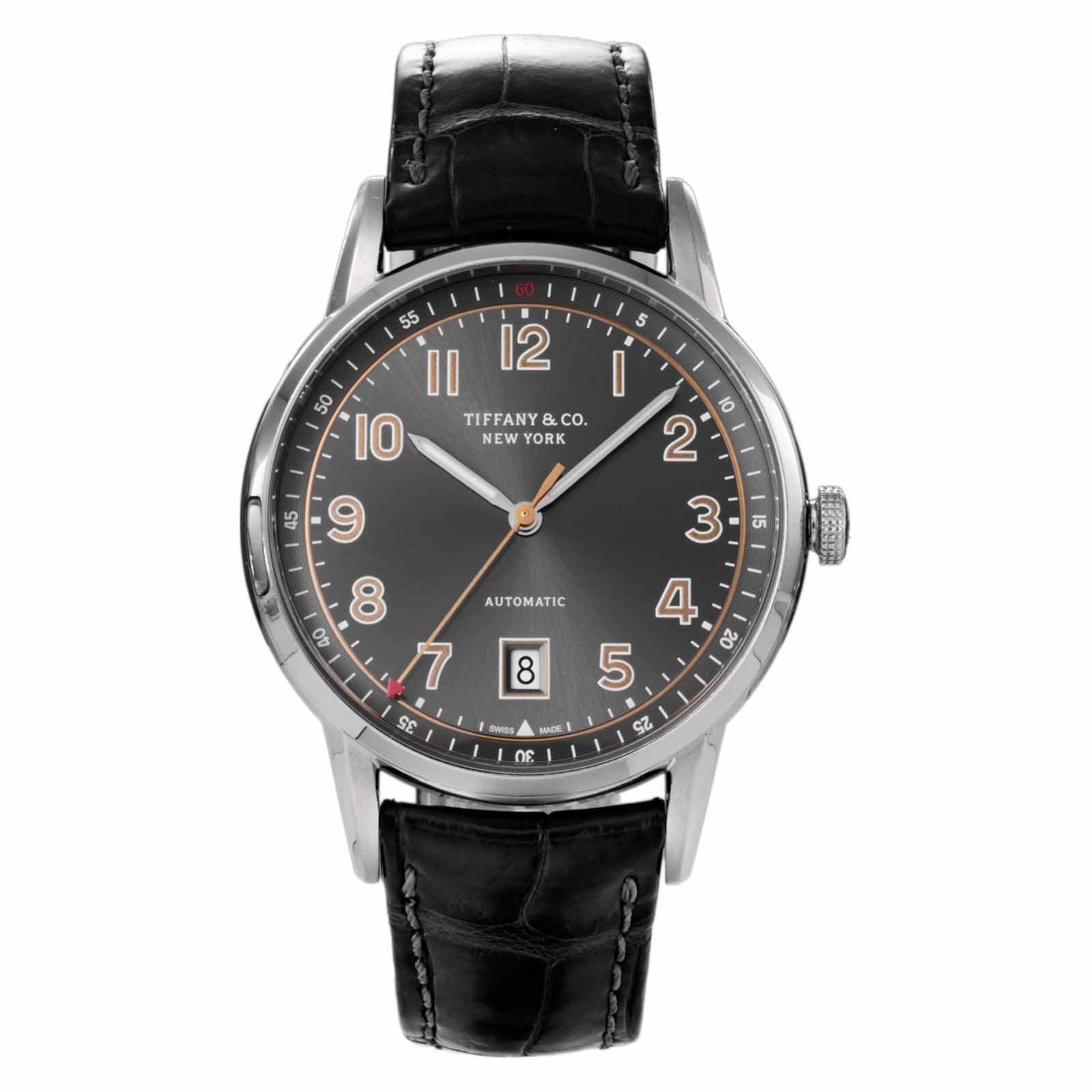 tiffany&amp;co 時計 Tiffany & Co. Z0030.13.10A210A Grand Watch Quartz White Dial Small