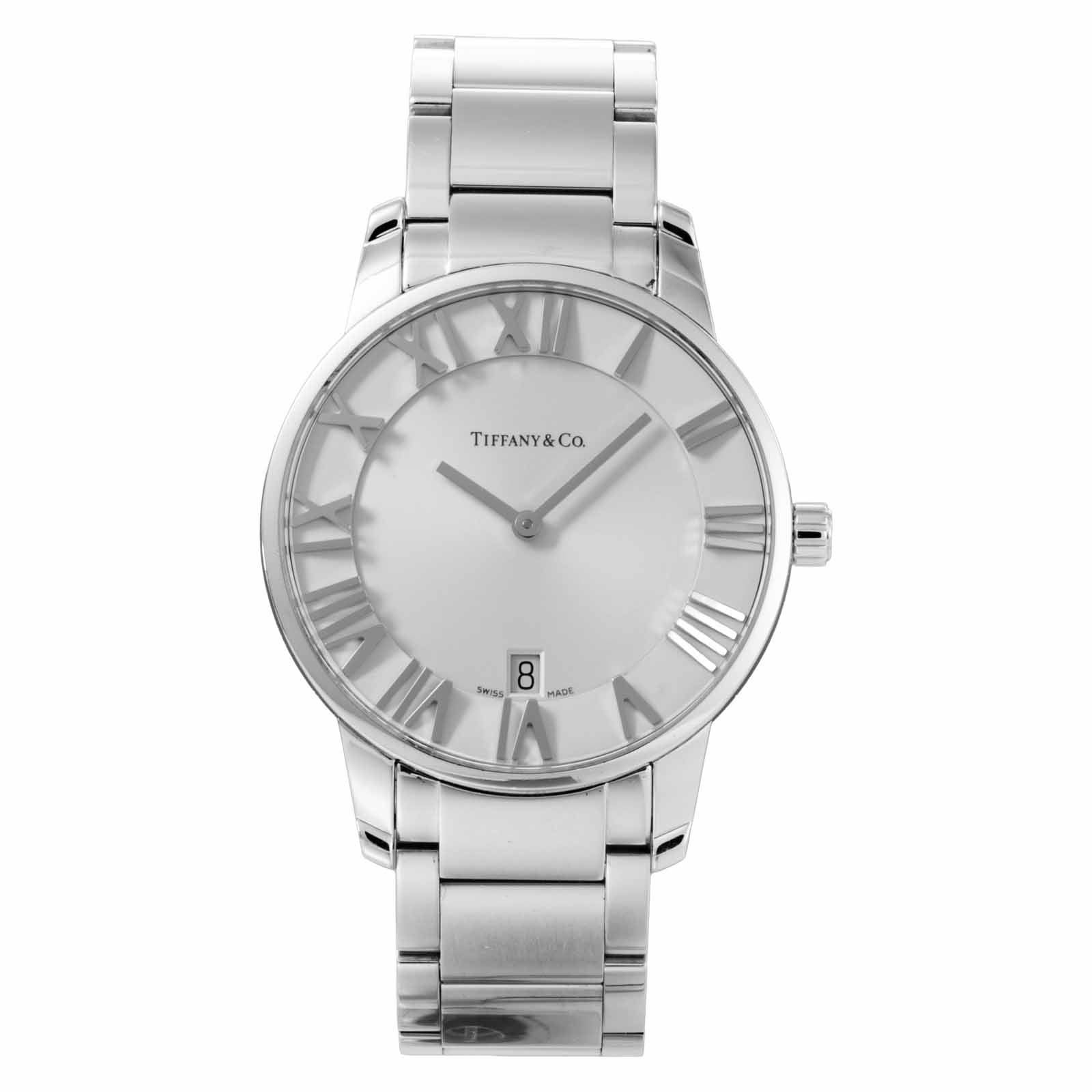 美品 ティファニー TIFFANY&amp;CO クラシック デイト 腕時計 H466 ティファニー ｜TIFFANY & Co.｜クラシックスクエア｜クォーツ・1990